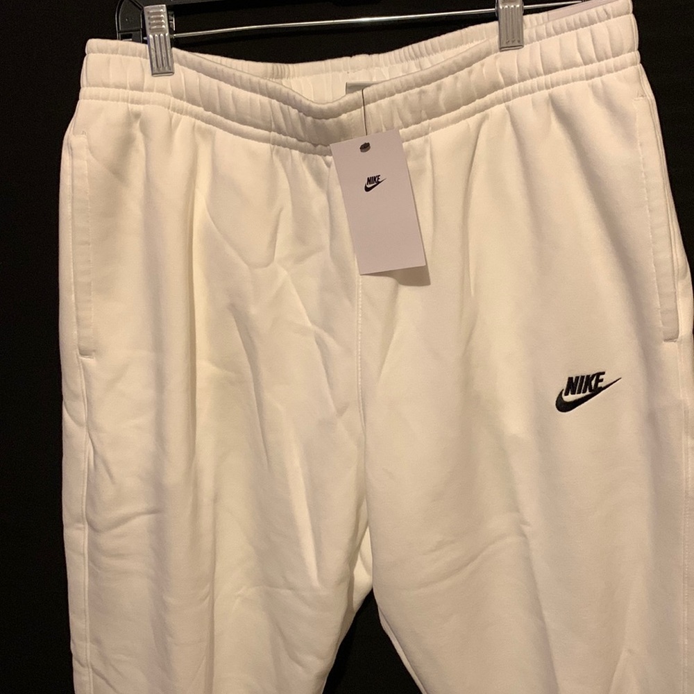 White Nike sweatpants